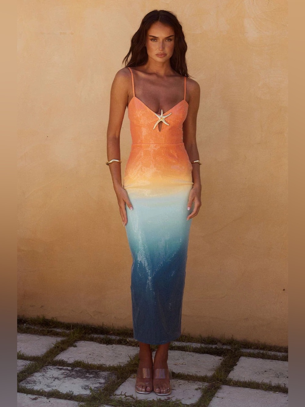 Runaway the Label Benito Midi Dress Ombré